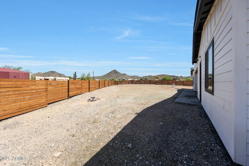 Custom wood with iron post fencing
