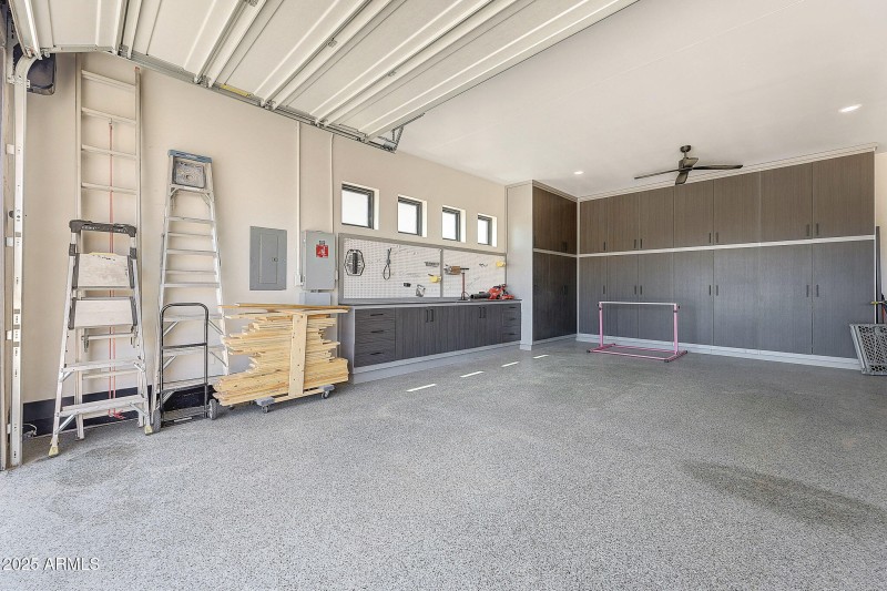 Built in cabinets in garage