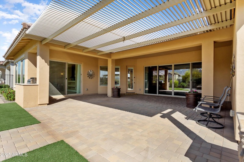 Pavers at Rear Patio