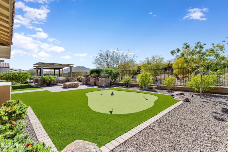 Putting Green at Backyard