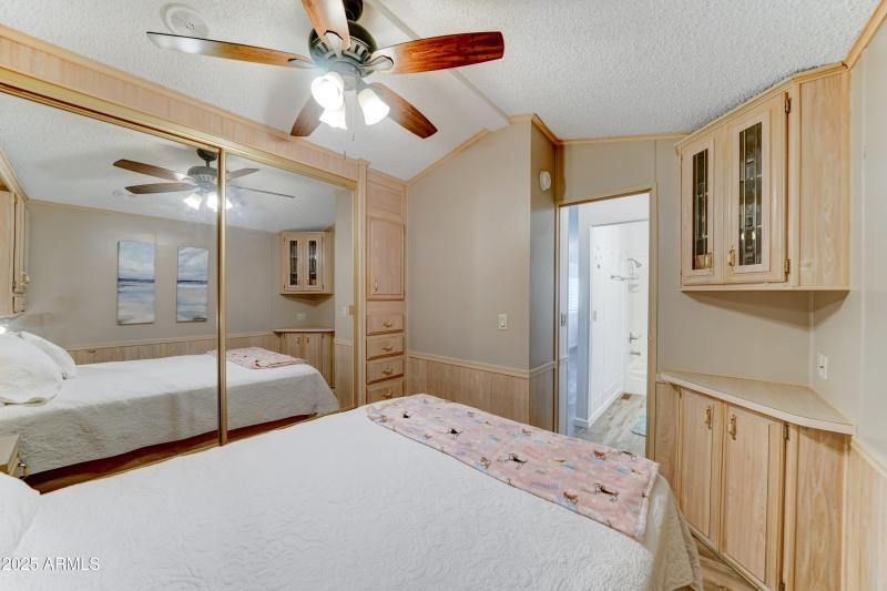 large closet in bedroom