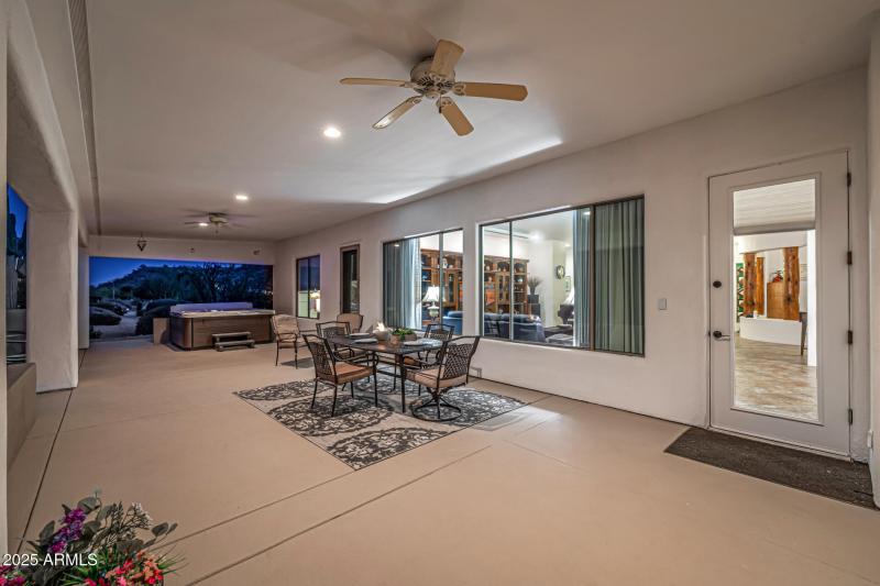 Extended covered patio