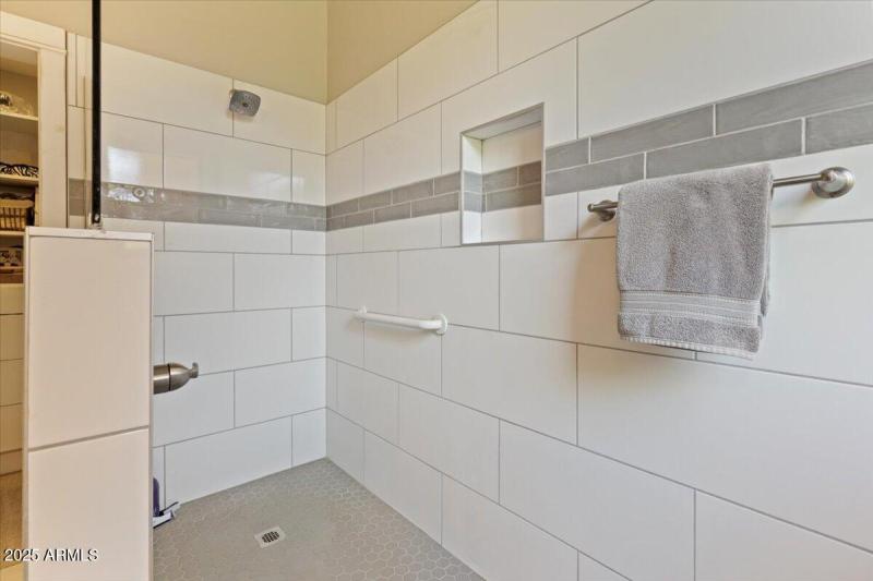 Large walk in shower