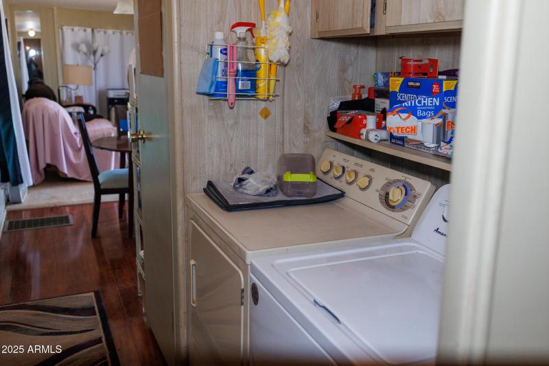 Tiny Home Laundry area
