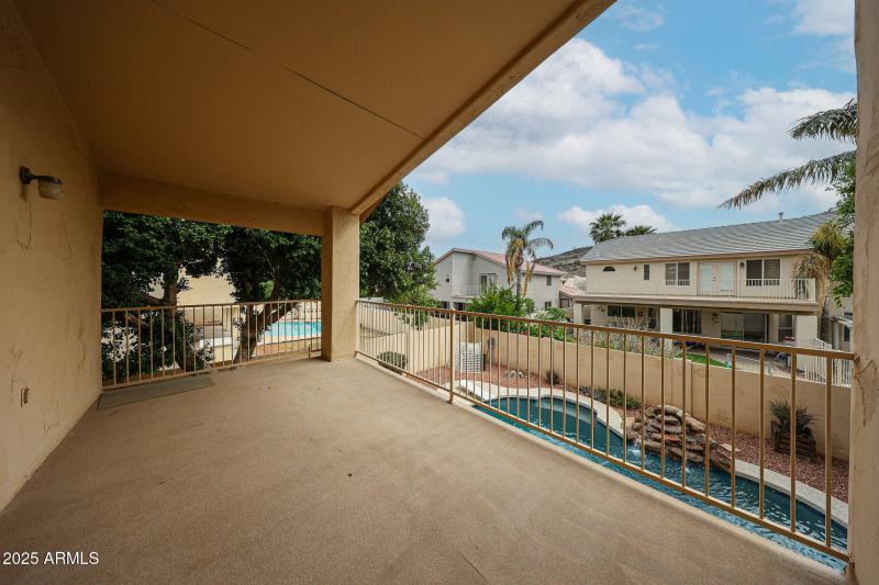 Balcony off primary bedroom