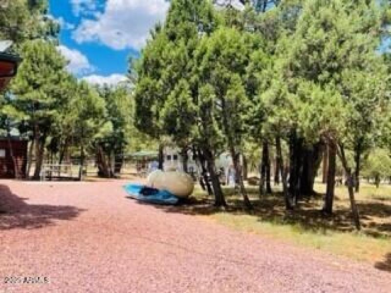 side of oversized lot horse trailer area