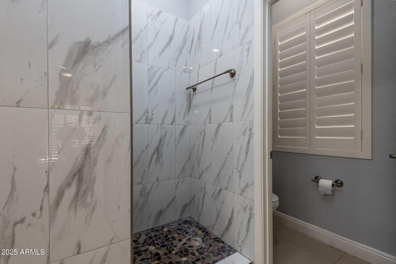 Walk in shower master bath