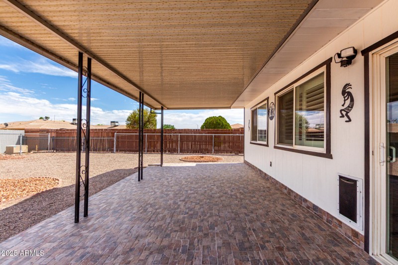 Covered patio