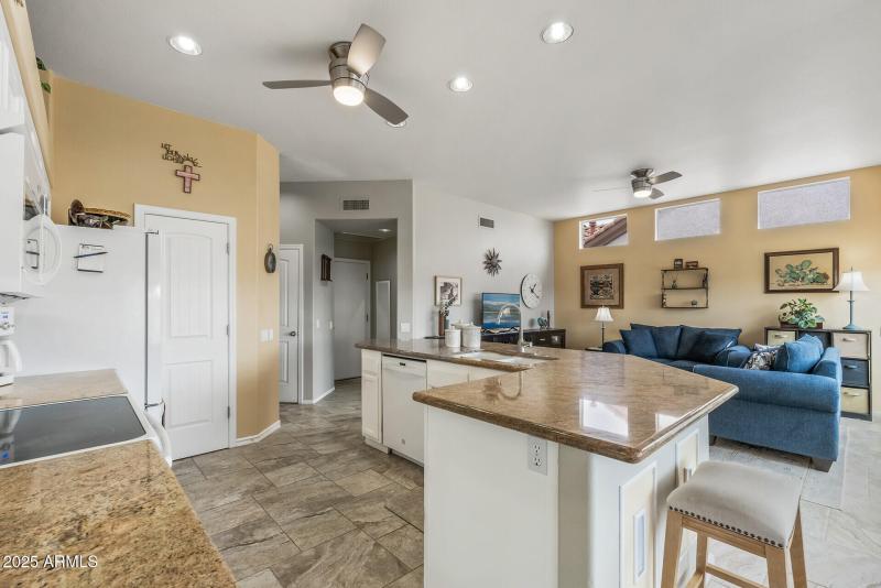 Kitchen toward Family Room