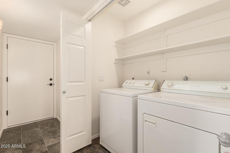 Inside Laundry Closet