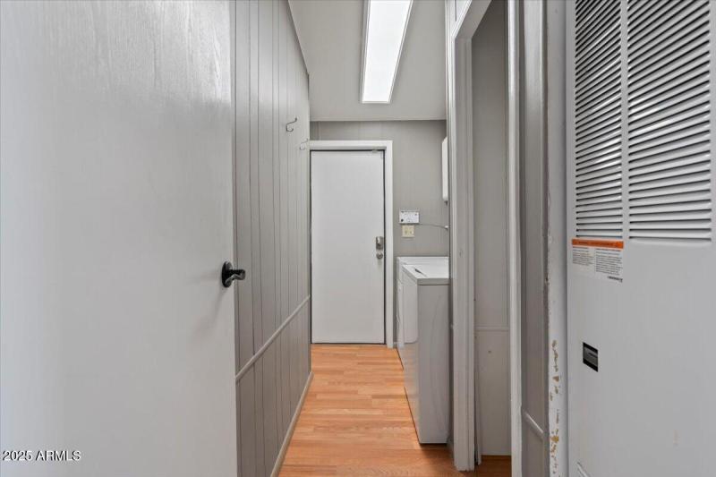 Laundry w/ 2 Storage closets