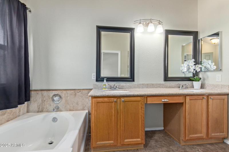 Full Primary Bath with Double Sinks