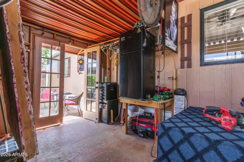 Front Patio Hobby Area