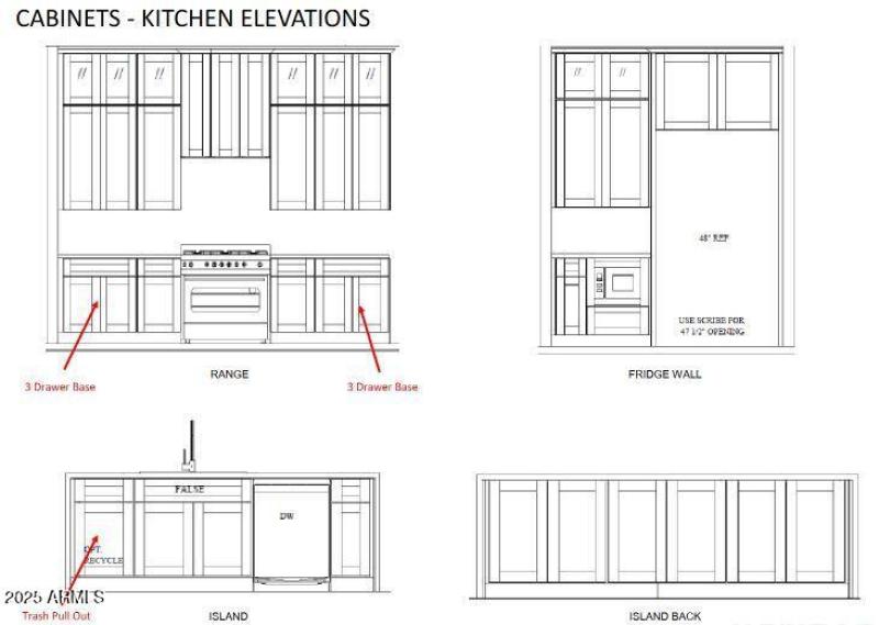 Cabinets - Kitchen Elevation