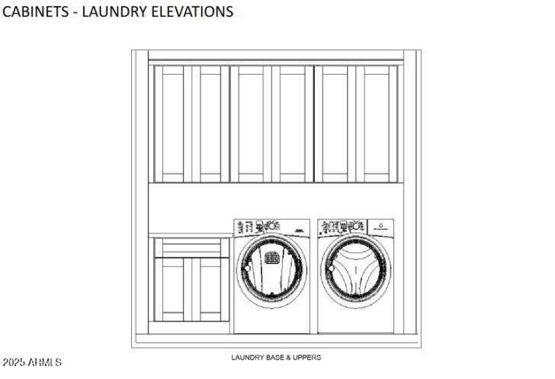 Cabinets - Laundry Elevation