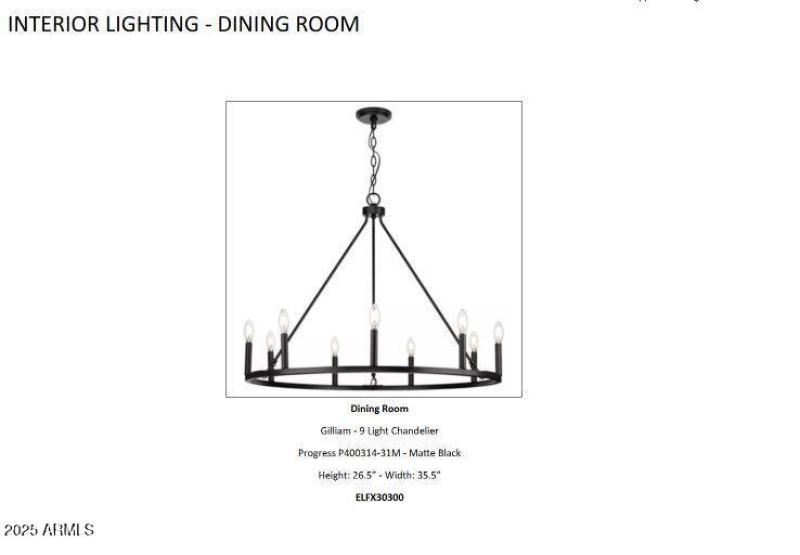 Lighting - Dining Room