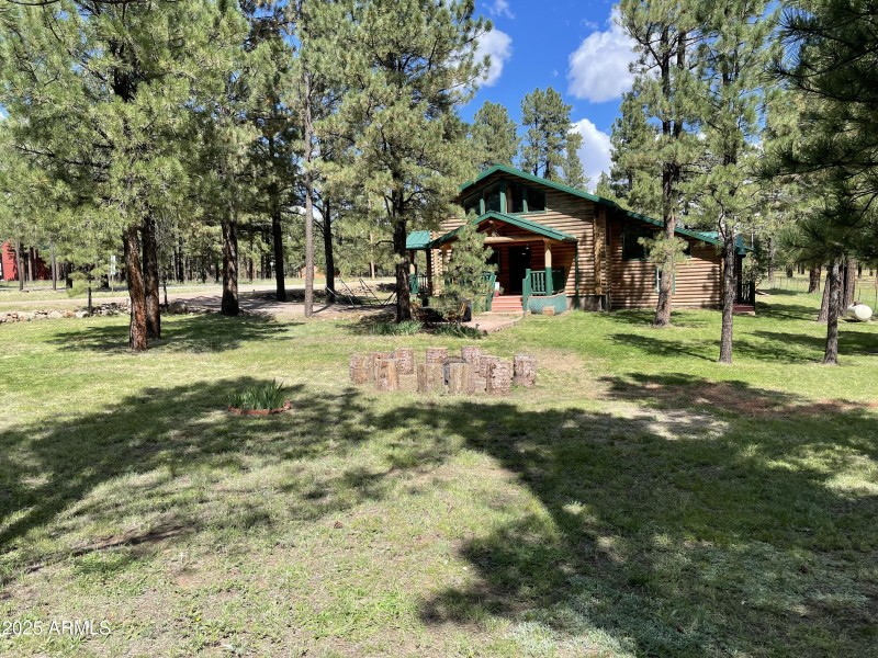 fire pit and front porch