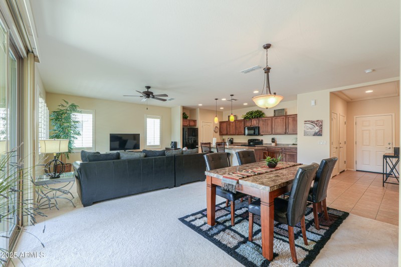 Dining to GR & kitchen