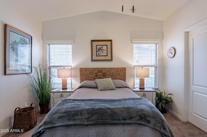 Vaulted Ceilings in Main Bedroom