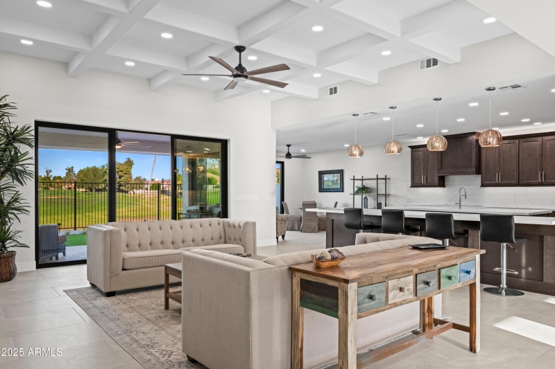 Elegant Coffered Ceiling Detail