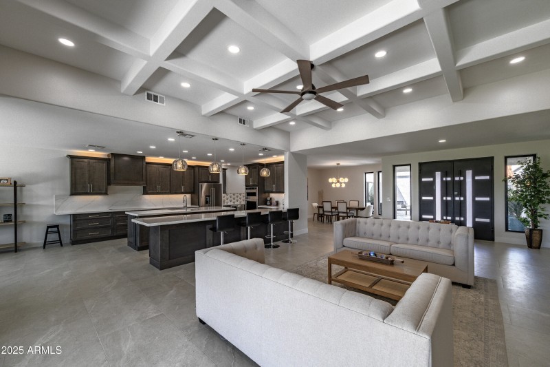 Living Room Golf Course View