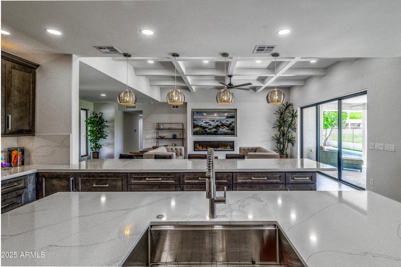 Kitchen with Scenic Views