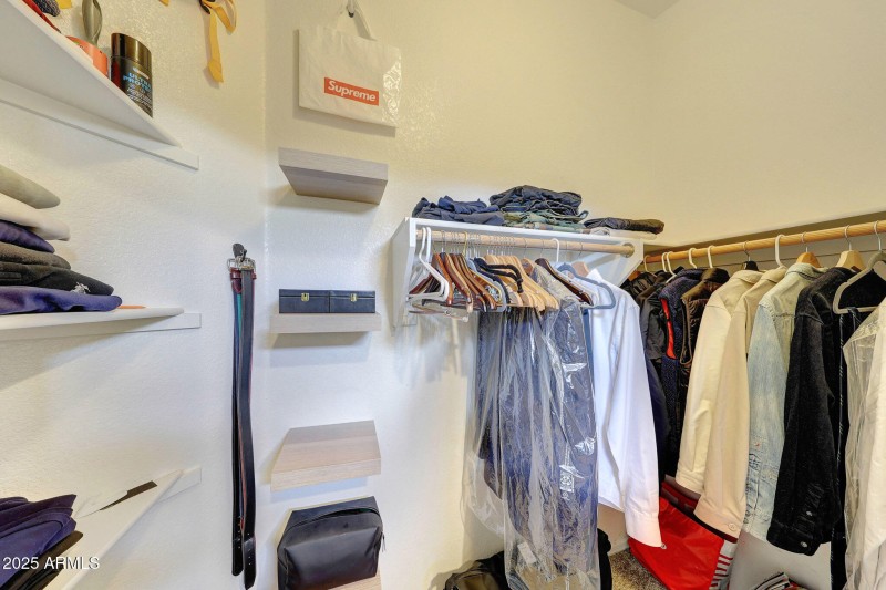 Master bedroom walk-in closet