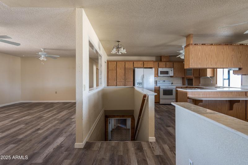 Living Room - Kitchen - Staircase