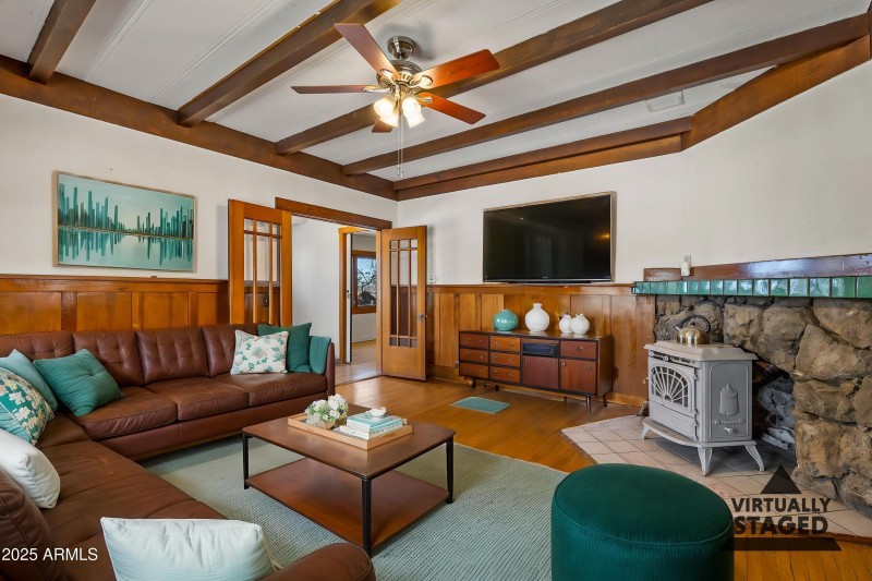 Virtually Staged Living Room - 203