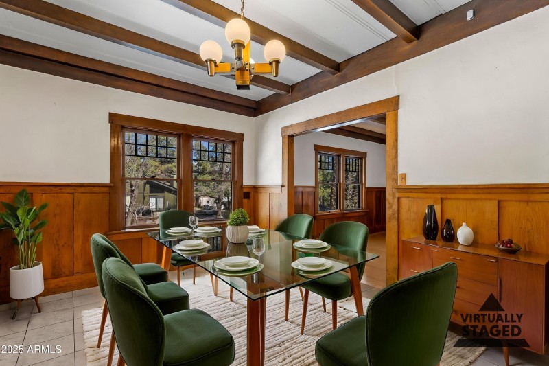 Virtually Staged Dining Room - 203