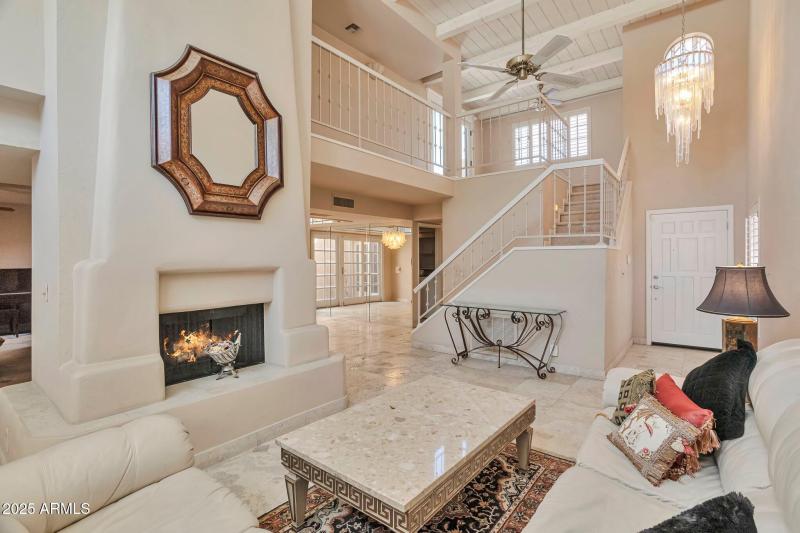 Light & bright with soaring ceilings