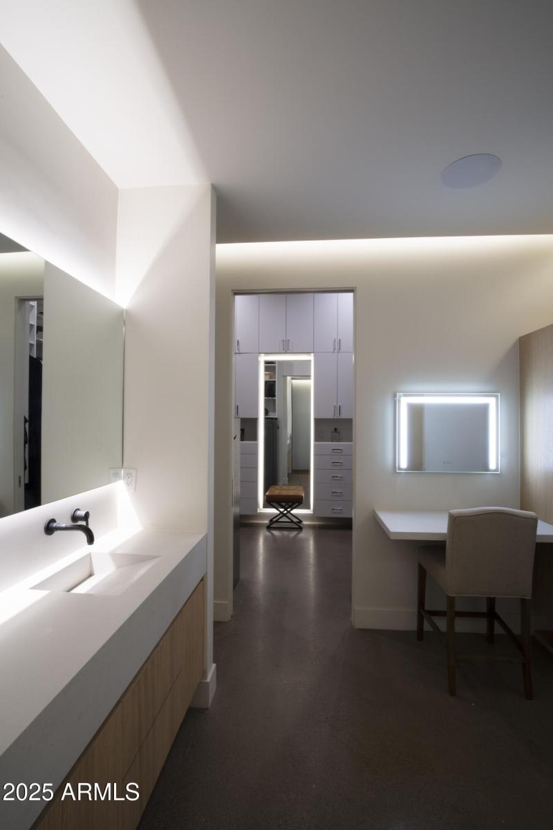 Primary Bath Toward 12ft Tall Closet