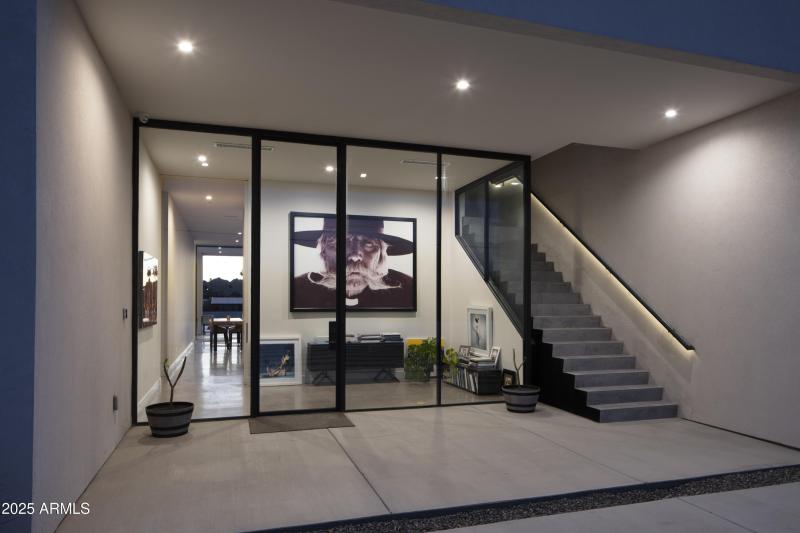 Entry View and Gallery Stairs