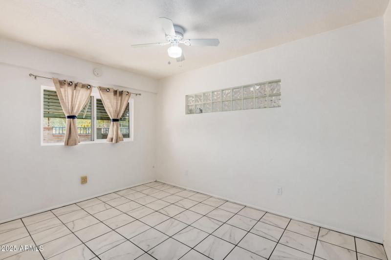 Guest Room with Glass Detail