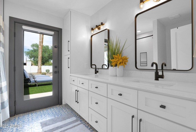 Guest Bath with Dual Sinks,