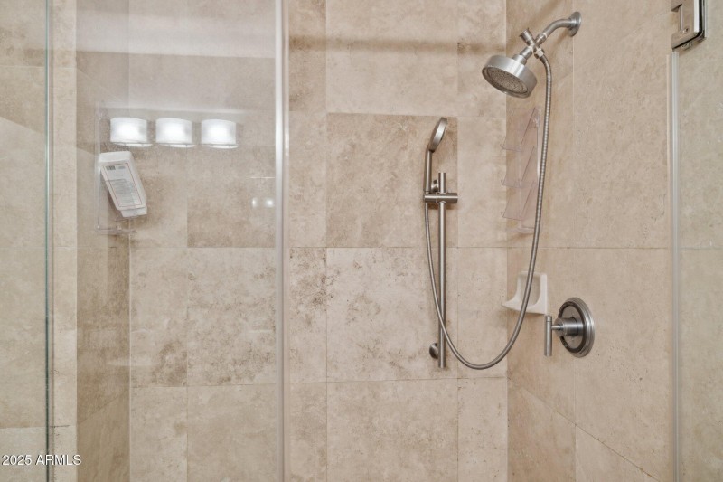 Close Up of Primary Shower