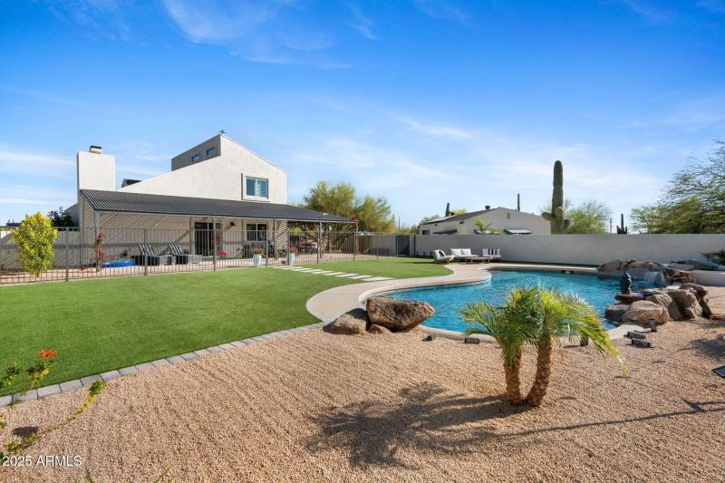 Backyard w/ Artificial Turf