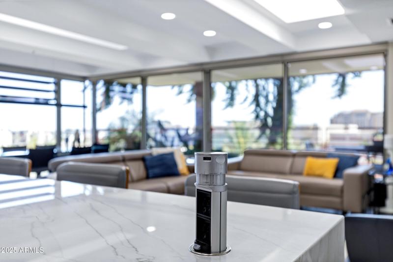 Kitchen Counter has Built in Electric