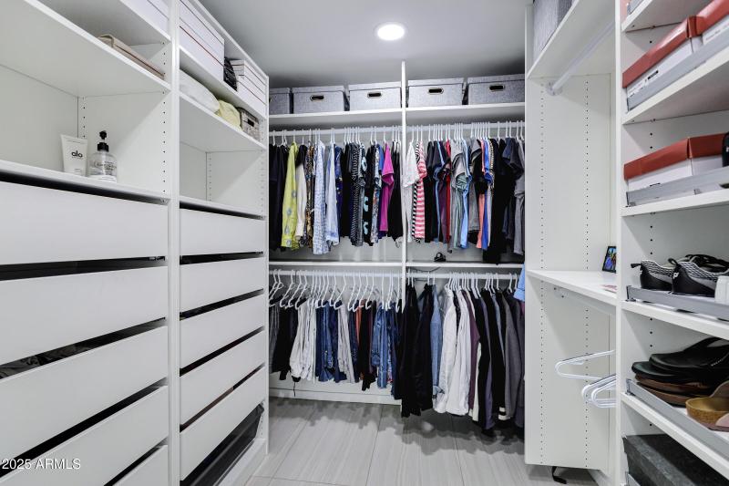 Built out Closet with ample storage