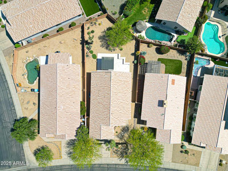 Privacy wall, spacious backyard