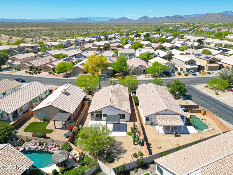 Privacy wall, spacious backyard