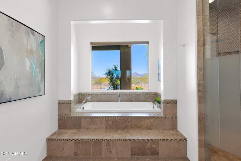 Generous Bath with Picture