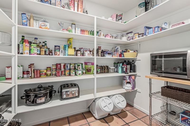 Spacious Walk-in Pantry