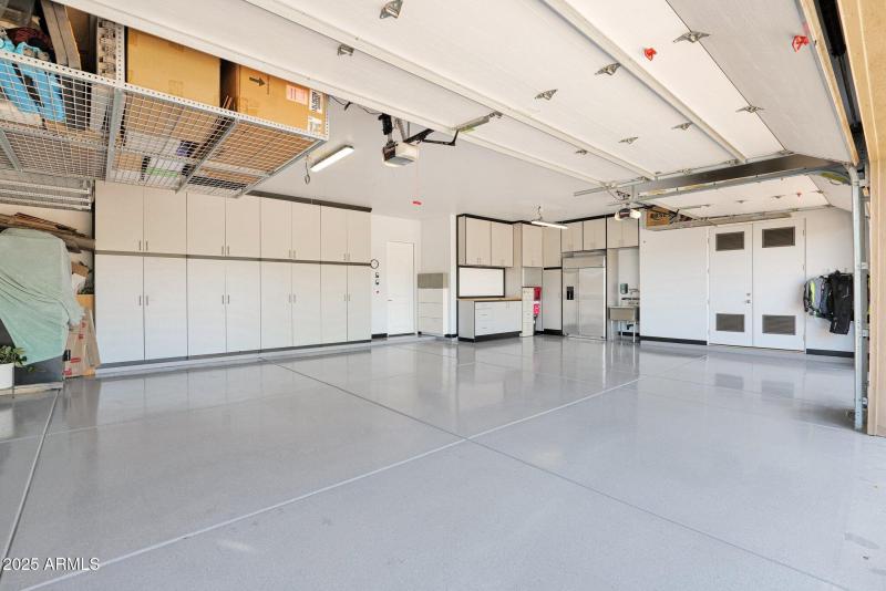 Oversized 3 Car Garage with Epoxy