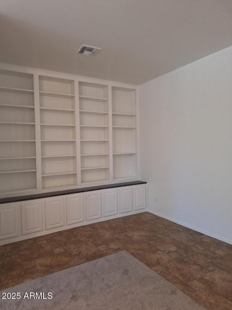 primary bedroom shelves new