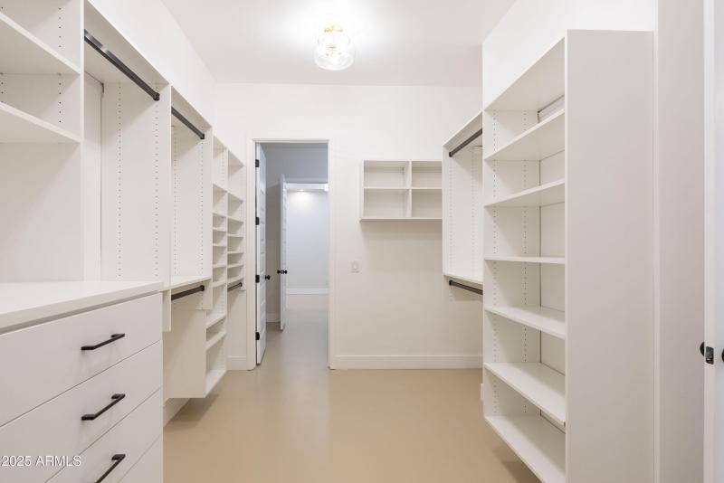 Primary Closet w/ direct access laundry