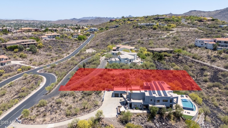 Aerial View w/ Estimated Lot Lines