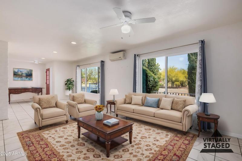 Bright Living Room with Views