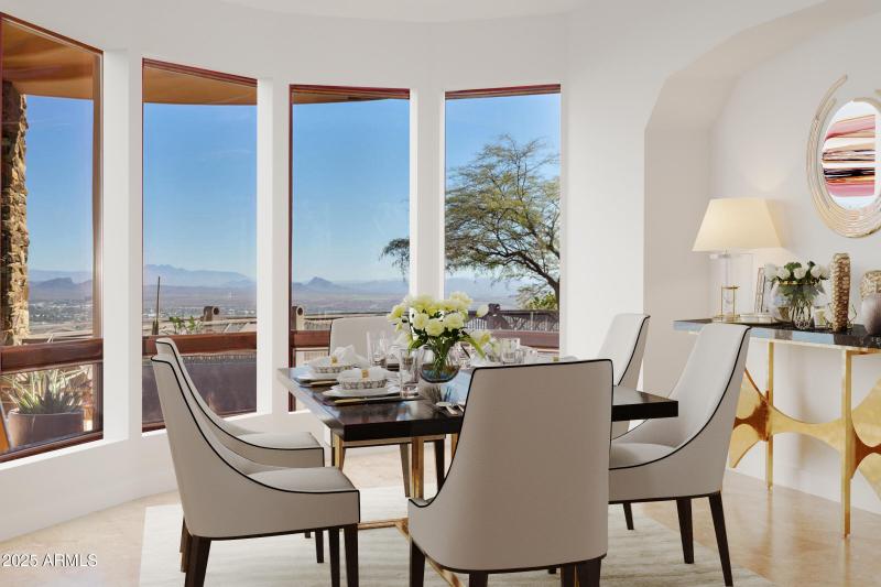 Dining Rm virtually staged