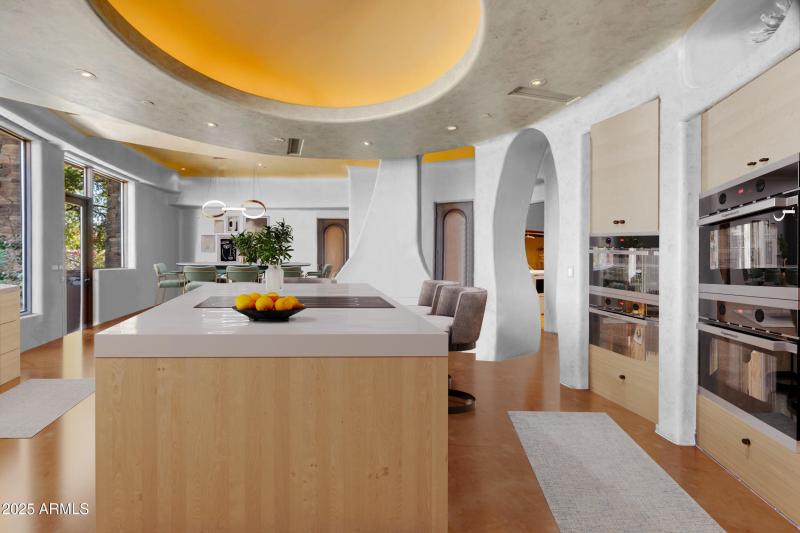 Kitchen virtually staged